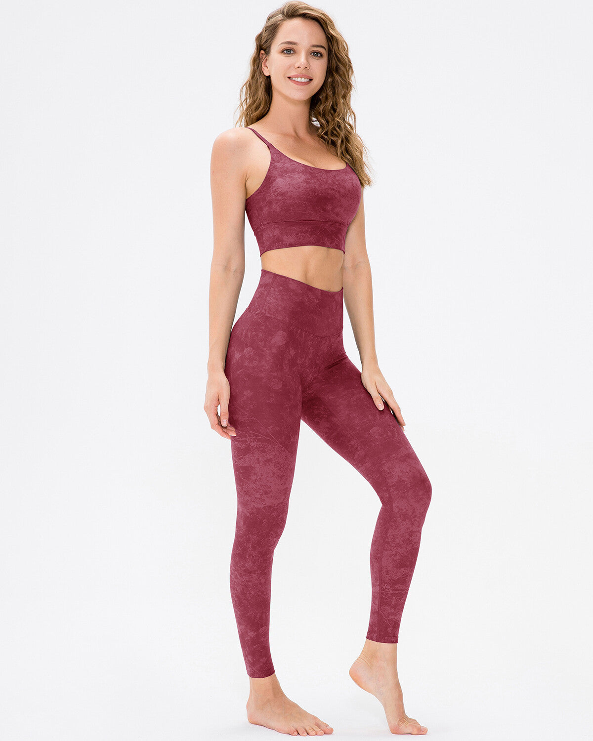 Jazzy Ziya Seamless Leggings - Red