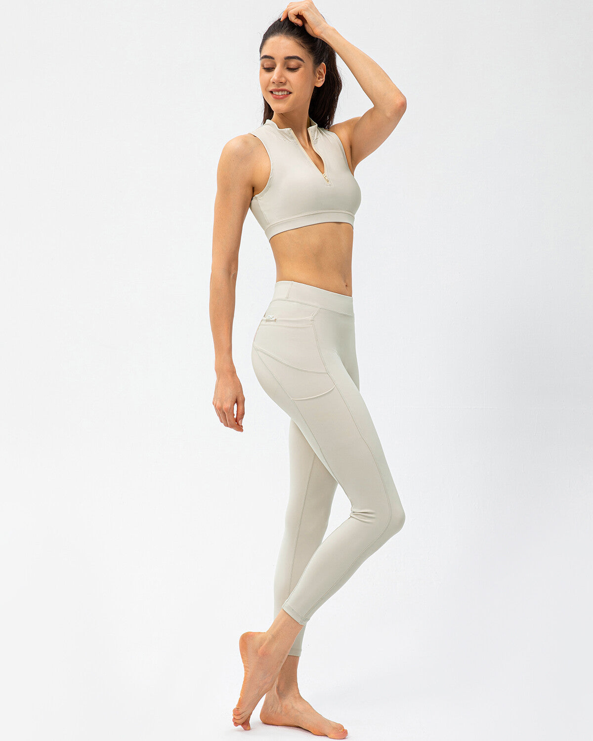 Jazzy Ariana Sports Bra - Beige