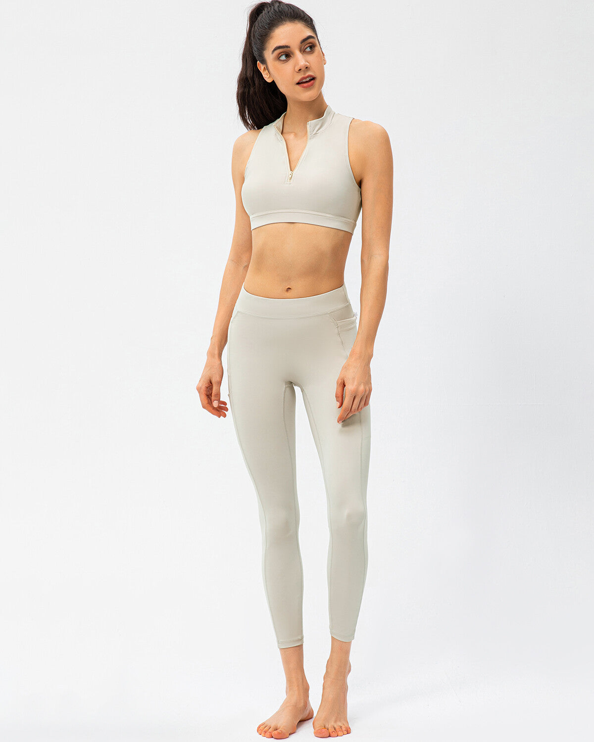 Jazzy Ariana Sports Bra - Beige